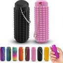 2 x 2 Pack Little Ouchies Pain Fidget, Pain Stim Fidget Toys for Adults, 3D Printed with Spiky Fidget Keychain Sensory Toy for Stress Relief & Focus, Novelty Gifts for Friends (Black & Pink)