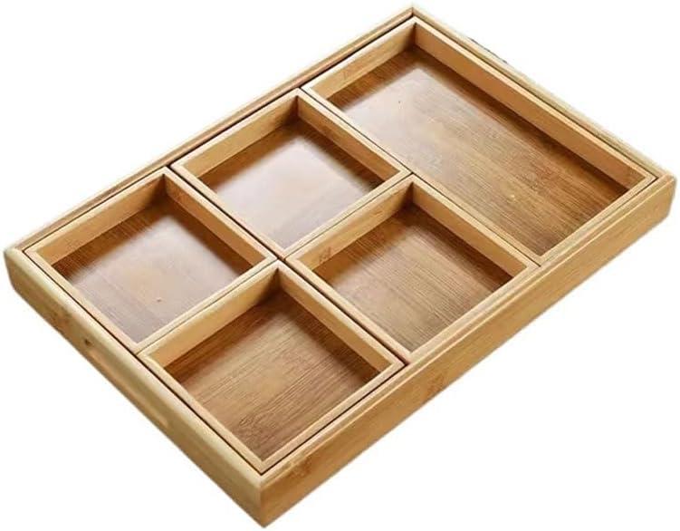 Food Platter Chinese Style Household Afternoon Tea Snack Tray, Living Room Tea Cup Storage Tray, Tea Restaurant Pastry Tray Kitchen Tray (Color : A)