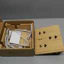 Pezin & Hulin Bamboo Charging Station for Multiple Devices Include 5 Port USB Charger, 5 Cables, Desktop Organizer for Phones, Tablet, Wooden Docking Stations (Style 1)