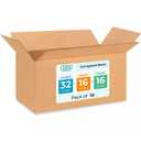 Extra Large Shipping & Moving Boxes 32x16x16 inches (10-Pack) - Extra Strength 200 lb vs Regular - USA-Made Corrugated Heavy Duty Moving Boxes - Box for Moving & Relocating by IDL Packaging