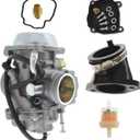 ALL-CARB Carburetor with Intake Boot Replacement for Polaris Hawkeye 300 400 Magnum 425 Worker 500 Carb