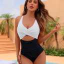 Blooming Jelly Womens One Piece Swimsuits Push Up Tummy Control Bathing Suit Cutout Ruched Slimming Swim Suits 2026 (Black, XXL)