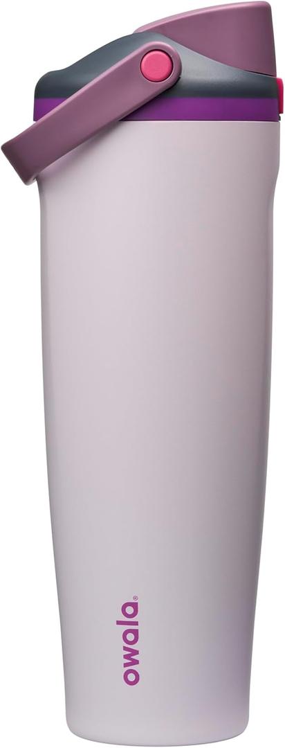 Owala FreeSip Sway Insulated Stainless Steel Water Bottle with TwoWay Spout, BuiltIn Straw and Bucket Handle, Made for Travel, School, and Sports, 40oz, BPA Free, Leak Proof, Dreamy Field