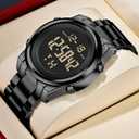 Military Digital Sport Watch for Men, Waterproof, Tactical Diving Watch (J-Black-S)