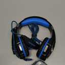 BENGOO G9000 Stereo Gaming Headset for PS4 PC Xbox One PS5 Controller, Noise Cancelling Over Ear Headphones with Mic, LED Light, 7.1 Surround Sound, Soft Memory Earmuffs for Nintendo Xbox Series X|S (Blue)