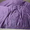 Meditation Cushion Set Zafu & Zabuton Buckwheat Hull & Memory Foam, Adjustable Floor Pillow for Yoga, Meditation & Sitting, Removable Velvet Cover (Purple)