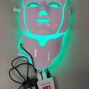 Red Light Photon Facial Mask with Remote Control, 7 Custom Modes with Infrared, Portable with Timer for Home Use
