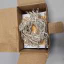 Brightown Fairy Lights Battery Operated, 10Ft 120 LED Firecracker String Lights, Waterproof Silver Wire Starry Firefly Light for DIY Wreath Wedding Indoor Outdoor Christmas Garden Decorations (Warm White)