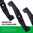 Grasscool HRR2169VKA Mulching Blades for Honda HRR216 HRR2169VYA HRR216VKA HRR216k10VKAA HRR216k9VKAA HRN216 HRX217 21" Walk-Behind Mower Replace 72511-VL0-S00 72531-VH7-000 72511-VH7-000