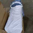 Shark Hooded Blanket for Adults and Kids, Cozy Shark Flannel Sleeping Bag, Size L