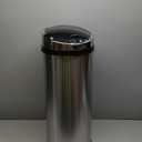 Trash Can Automatic Intelligent Induction Electronic Trash Can with Lid Stainless Steel Round Garbage Can for Indoor/Outdoor Use Trash Bin (Size : 73cm) (73cm)