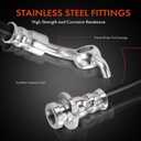 A-Premium Rear Passenger Brake Hydraulic Hose Compatible with Select Infiniti Models - FX35 2009-2012, FX37 2013, QX70 2014-2017 - Replace# 462101CK1B