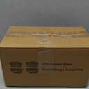 2 Cup Square Glass Food Container with Airtight Lids, Small Glass Square Meal Prep Containers, BPA free 16oz Food Bowls For Soup Snack fruit, Microwave, Dishwasher, Freezer Safe (4 color)