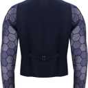 Adult Men Joker Costume Shirt Vest Tie Outfit Suit Set Man Knight Clown Halloween Cosplay Dress Up Props (S)