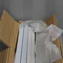 Office Desk Shelf Organizer, Wood Desktop Bookshelf Supplies Storage Rack, Shelf for Top of Desk and Dresser and Cubicle Decor Aesthetic Bookshelf (White White-Two Tier) (15.75Lx7.87xWx15.16H)