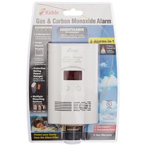 Kidde 408-900-0113-02 AC Powered, Plug-in CO/Gas Combination Alarm with Battery Backup