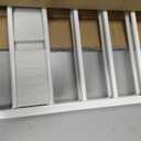 52" Extra Wide Dog Gate Indoor, Heavy Duty Metal Freestanding Dog Gate-Auto Close, Foldable Pet Fence – Anti-Topple Stability Feet for Stairs, Doorways,House,Porch,Deck,Yard(2 Panels,White)