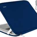 15.6 Inch Laptop Sleeve, Durable Shockproof Protective Cover Flip Case Briefcase Carrying Bag Compatible with 15.6" HP, ASUS, Lenovo, Acer, Notebook, Computer, Ultrabook, Chromebook, Blue