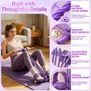 2026 New Pedal Resistance Band with Handles, Adjustable Detachable Multifunction Pedal Resistance Band, Thai Natural Rubber Tension Rope for Abs, Arms, Waist, Legs & Home Fitness