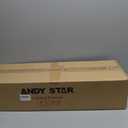 ANDY STAR Bathroom Lighting Fixtures, 5-Light Brushed Nickel Vanity Light with Milky Glass Shade, 35" Large Vanity Lights for Bathroom, E26 Socket, for Mirror, Living Room, Bedroom, Hallway