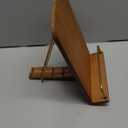 Cookbook Stand for Kitchen Counter Adjustable - Wood Recipe Book Holder for Convenient Cooking Fit iPad Tablet Recipe Book Holder