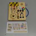 Grarain Busy Board for Toddlers - Montessori Educational Toy for 1-3 Year Old Boys & Girls | Travel-Friendly Sensory Learning Activity | Ideal for Kids with Autism(Clocks Busy Board)