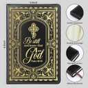 LBWCER Be Still Journal for Women, Christian Gifts for Women,200 Pages, A5 Hardcover Leather Journals for Writing, School, Travel, Business, Work, Home (Be still 46:10 Black)