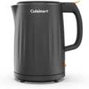 Cuisinart Soho 1-Liter Double Wall Electric Hot Water Kettle, Tea Kettle with Stainless Steel Interior, One Touch Operation to Boil Water for Tea, Hot Cocoa, or Instant Oatmeal, CK-10BK, Black