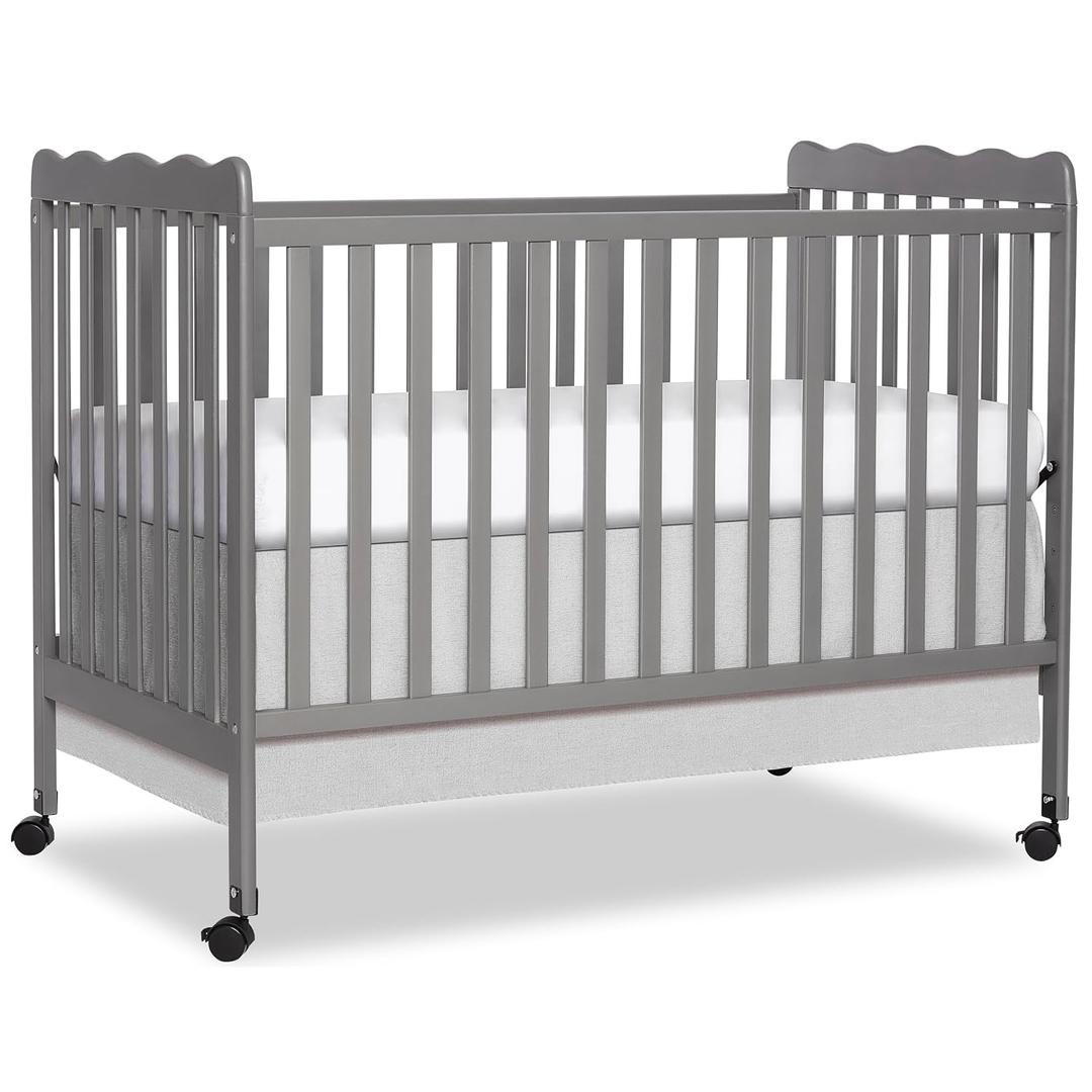 Dream On Me Full Size Carson 3-in-1 Convertible Baby Crib, Locking Wheels
