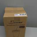 Lamosi 100 Pack 16 oz Clear Plastic Cups with Lids and Straws, Disposable Plastic Coffee Cups with Lids for Iced Coffee, Cold Beverages, Smoothies and To-Go Drinks