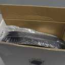 PULOTE 60PCS Black Square Plastic Plates Disposable - Include 30 Dinner and 30 Dessert Plates,Ideal for Party&Halloween