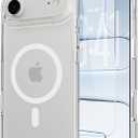 Classic Hybrid Magnetic iPhone 17 air Case Phone Case Cover, Screen Protectors X1, Compatible with Magsafe, Anti Yellowing,Slim,Shockproof, Protective (Transparent Crystal, iPhone 17 air)