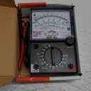 White Deer Analogue Meter Multimeter Multitester, Amp Volt Ohm Voltage Tester Meter and Diode Continuity Test, Accurately Measures Voltage Current Amp Resistance Capacitance Dual Fused for Anti-Burn