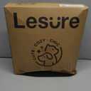 Lesure Large Cat Tunnel Bed - Cute Donut Bed for Indoor Cats with Washable Circle Cushion, Round Pet Peekaboo Cave Toy for Multi Kitten/Puppy/Rabbit, Large Flower Garden Green