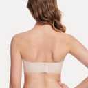 HBselect Strapless Bras for Women Seamless Non-Slip Silicone Padded Bandeau Bra Comfort Wireless Tube Top Bralette (M)