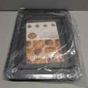 HONGBAKE Ceramic Baking Sheet Pan Set, Cookie Sheet for Oven, Bakeware Sets with Wider Grips, 3 Pack Half/Jelly Roll/Quarter Baking Tray, Premium, Dishwasher Safe - Dark Grey