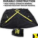 The X-Cover by TRPx - Trailer and Truck Bed Cover Large - Integrated Heavy Duty Black Tarp and Tie Down System. Fits: Standard Bed, Long Bed Trucks and Utility Trailers up to 8' Long.