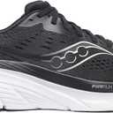 Saucony Men's Guide 18 Running Sneakers (Black/White)