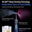 RANVOO AirJet X5 [New-Gen Jet Clean | Max Tartar Removal] Electric Toothbrush, 100% Plaque Removal, Whitening & Gum Care, 60-Day Battery Life, Rechargeable with 3 Pro Brush Heads, Space Gray