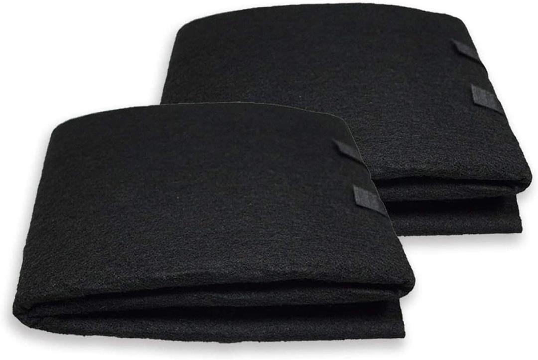 PUREBURG Carbon Filter,Cut-to-Fit Carbon Pad 16 x 48 inches for Charcoal Sheet fits Range Hoods Furnace Filters, Air Purifier,Food cycler filter. Kitchen Compost Bins,Removes Odor VOC, 2-Pack