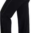 Sunzel Flare Leggings for Women High Waist Workout Leggings with Pockets Tummy Control Wide Leg Flared Yoga Pants (Black, XL)