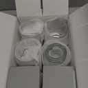 Glass Coffee Mugs with Handle, 7.5 oz Clear Glass Tea Cups for Hot or Cold Drinks, Set of 6