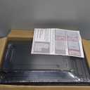 YKLSLH Hat Organizer Box, 6 Boxes for 40 Pack Hats, Upgrade Harder Solid Plastic Hat Organizer for Baseball Caps, Clear Hat Storage with Magnetic Door, Hat Rack Holder Case, Black