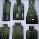 12pcs Glass Bud Vase Set, Small Green Flower Vases for Centerpieces in Bulk, Mini Vintage Vase for Wedding, Home,Table Decoration