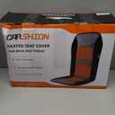 Heated Seat Cover with Fast Heat & Plush Fabric, Longer Size and Expanded Heating Area to Relieve Fatigue for Office & Home