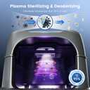 Smart Odor Control Cat Litter Box with CoverXXXL Stainless Steel Enclosed Litter Box for Big Cats, Plasma Sterilization Deodorizer with Infrared Auto Pause, No More Odors and Stay Fresh,Easy to Clean