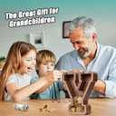 Summidate Wooden Letter Piggy Bank, Extra Thick Large Capacity Piggy Bank for Kids Boys Girls Toddler, Alphabet Y Money Bank| Coin Box Birthday, Christmas, Festival