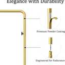 Over The Table Rod Stand with Clamps for Balloons, Flowers, and Decorations Perfect for Weddings, Parties, and Celebrations 33 to 93 Length, 13 to 55 Height, Gold