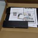 TEAMIX 14.2 inch Monitor Stand Riser, Wood Monitor Riser with Storage for Desk Small Monitor Stand TV/Screen/PC/Laptop Riser Computer Stand Desktop Shelf (Black-14.2 inch)