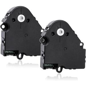 2Pcs HVAC Blend Door Actuator Replacement for Chevy Silverado 1500 2500 Suburban Tahoe GMC Sierra Yukon XL Cadillac Escalade Hummer H2, Heater Air Vent Actuator, 89018365, 604-106, 52402588